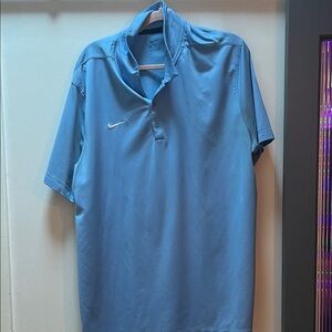 Nike Men's Light Blue Polo Shirt